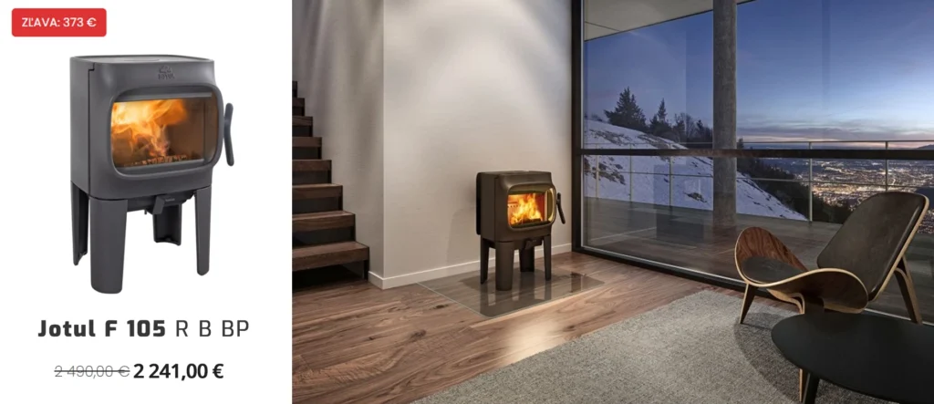 Liatinové kachle Jotul F 105 v akciovej cene 2241€